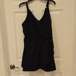 Lands' End V-neck Tulip Wrap Women's Swim Dress One Piece